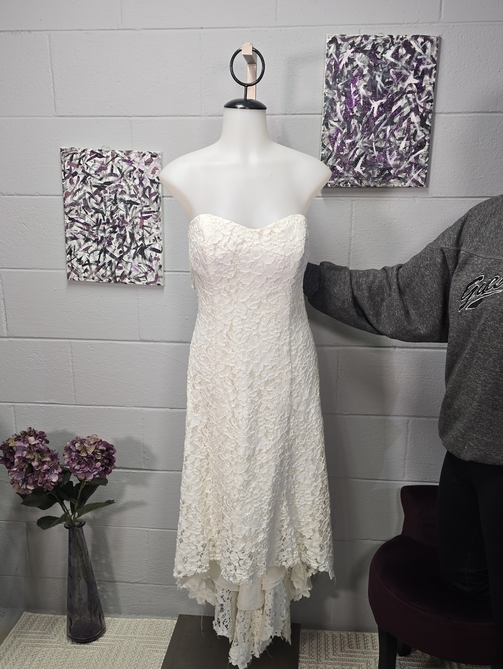 Sweetheart Strapless Lace Dress